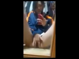 teen asian selfie masturbation